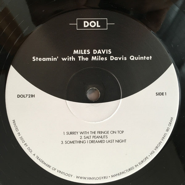 The Miles Davis Quintet : Steamin' With The Miles Davis Quintet (LP, Album, RE, 180)