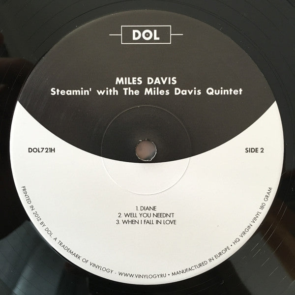 The Miles Davis Quintet : Steamin' With The Miles Davis Quintet (LP, Album, RE, 180)