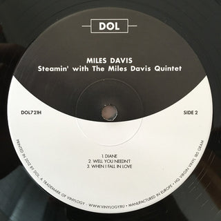 The Miles Davis Quintet : Steamin' With The Miles Davis Quintet (LP, Album, RE, 180)
