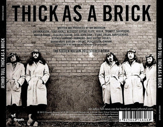 Jethro Tull : Thick As A Brick (The 2012 Steven Wilson Stereo Remix) (CD, Album, RE, RM, Rem)
