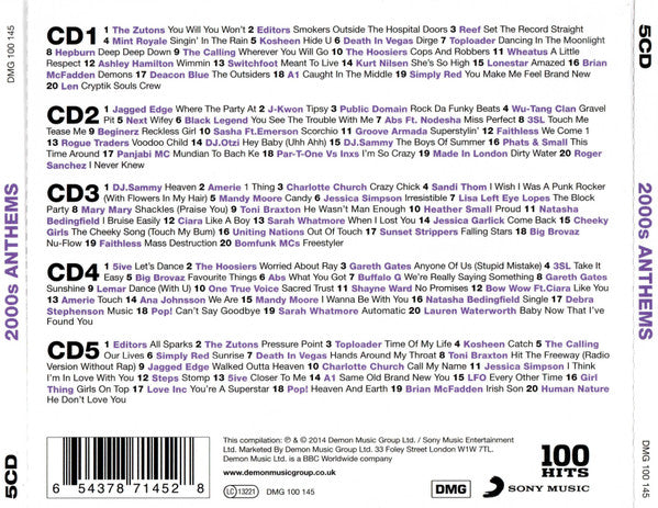 Various : 100 Hits 2000s Anthems (5xCD, Comp + Box)