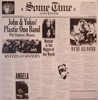 John Lennon & Yoko Ono / The Plastic Ono Band With Elephants Memory And Invisible Strings : Some Time In New York City (2xLP, Album, RE, 180)