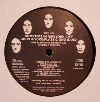 John Lennon & Yoko Ono / The Plastic Ono Band With Elephants Memory And Invisible Strings : Some Time In New York City (2xLP, Album, RE, 180)