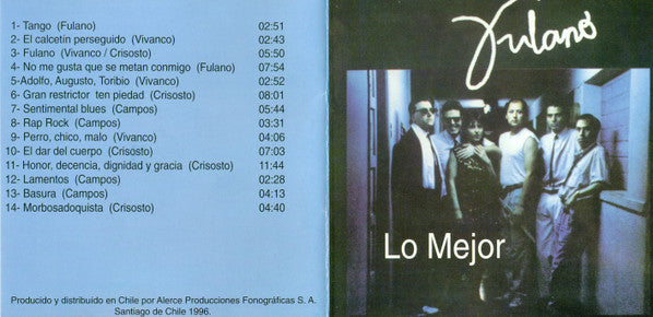 Fulano : Lo Mejor (CD, Comp)