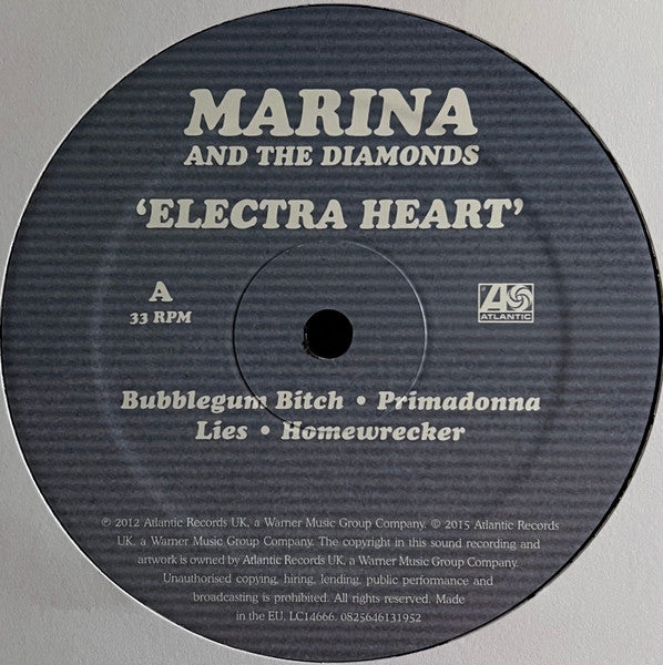 Marina & The Diamonds : Electra Heart (2xLP, Album, RE)