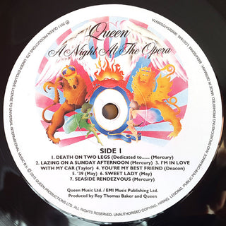 Queen : A Night At The Opera (LP, Album, RE, RM, Hal)