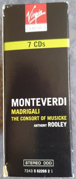 Claudio Monteverdi - The Consort Of Musicke / Anthony Rooley : Madrigali (4xCD, Album + Box + 3xCD, Album + Box)