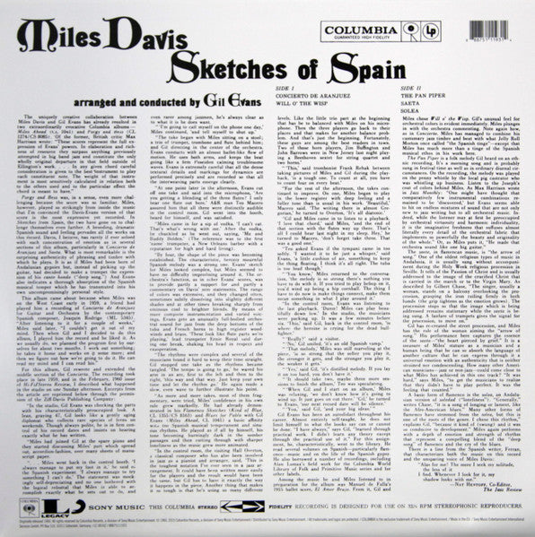Miles Davis : Sketches Of Spain (LP, Album, RE, 180)