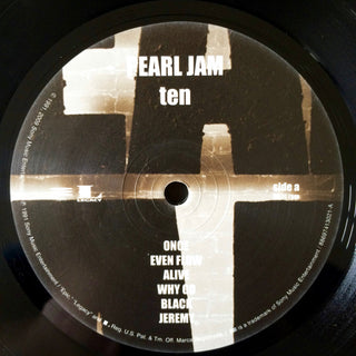 Pearl Jam : Ten (LP, Album, RM + LP, Album, Rem + RM, Gat)