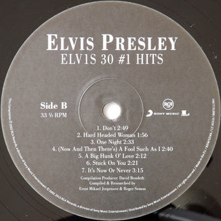 Elvis Presley : ELV1S 30 #1 Hits (2xLP, Comp, RE)