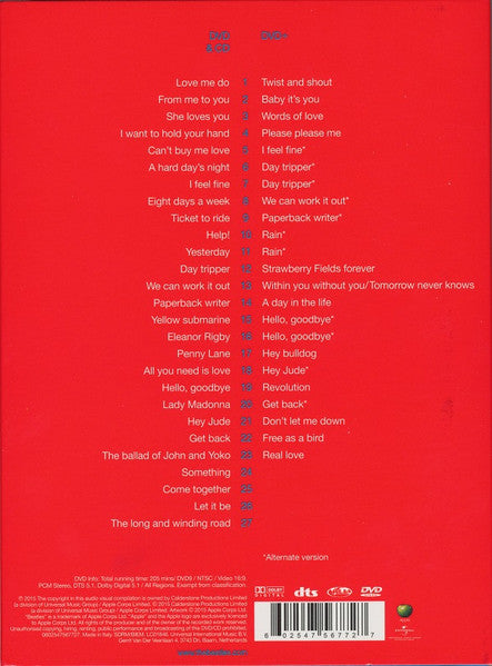 The Beatles : 1+ (CD, Comp, Mono, Mixed, RM + 2xDVD-V, NTSC + Box, D)