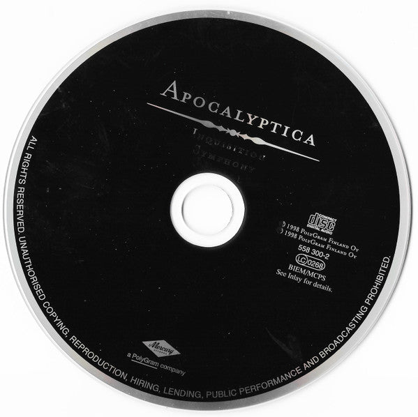 Apocalyptica : Inquisition Symphony (CD, Album, RP)