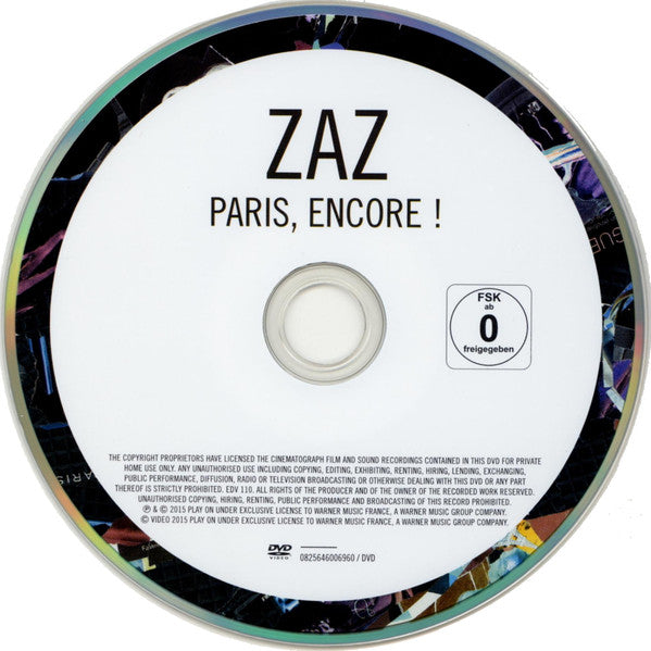 Zaz : Paris, Encore ! (CD, Album + DVD-V, NTSC)