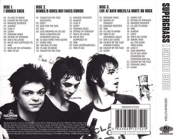 Supergrass : I Should Coco (CD, Album, RE + CD, Comp + CD + RM, 20t)