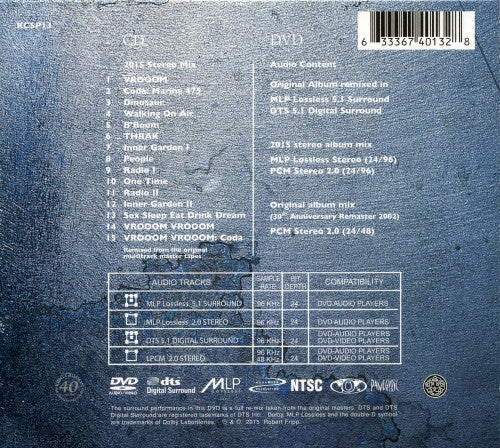 King Crimson : THRAK (CD, Album + DVD-V, Album, Multichannel, NTSC + RE,)
