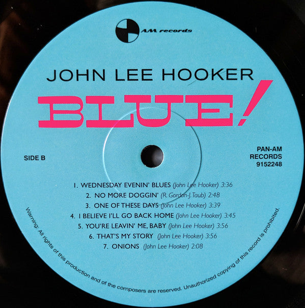 John Lee Hooker : Blue! (LP, Album, Ltd, RE, 180)