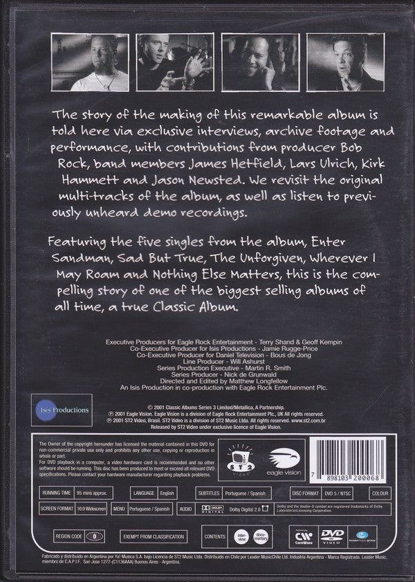 Metallica : Metallica (DVD-V, NTSC, Reg)