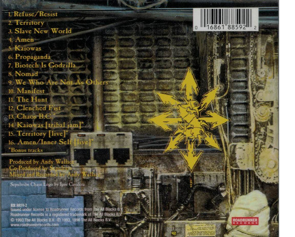 Sepultura : Chaos A.D. (CD, Album, RE)