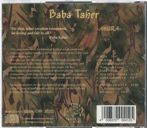 Ahura : Baba Taher - Mysticism Through Music (CD, Album)