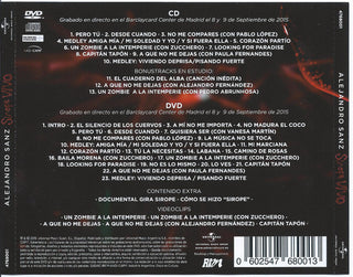 Alejandro Sanz : Sirope Vivo (CD, Album + DVD-V)