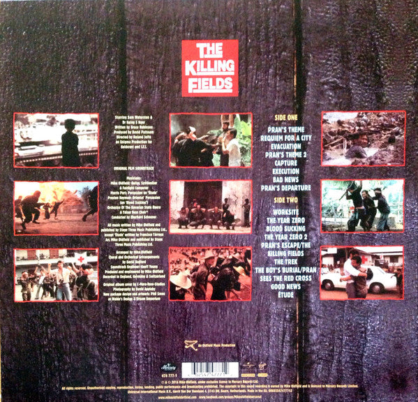 Mike Oldfield : The Killing Fields (Original Film Soundtrack) (LP, Album, RE, RM, 180)