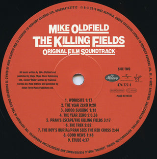 Mike Oldfield : The Killing Fields (Original Film Soundtrack) (LP, Album, RE, RM, 180)