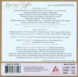 Gyorgy Cziffra : Feinsinniges Heissblut = Sensitive Passion (10xCD + Box, Comp)