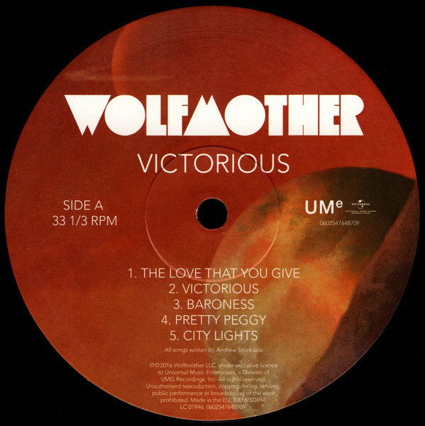 Wolfmother : Victorious (LP, Album)