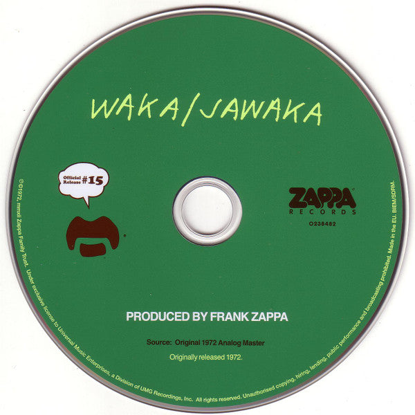 Frank Zappa : Waka/Jawaka (CD, Album, RE, RM, RP, Arv)