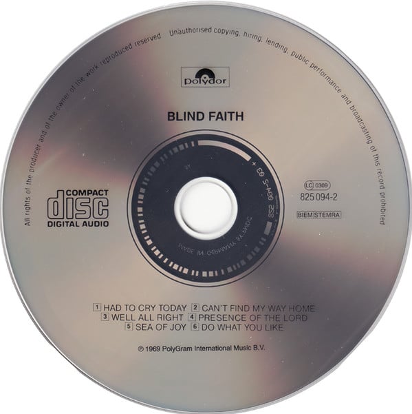 Blind Faith (2) : Blind Faith (CD, Album, RE, PMD)