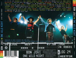 Bon Jovi : One Wild Night - Live 1985-2001 (CD, Album, RP)