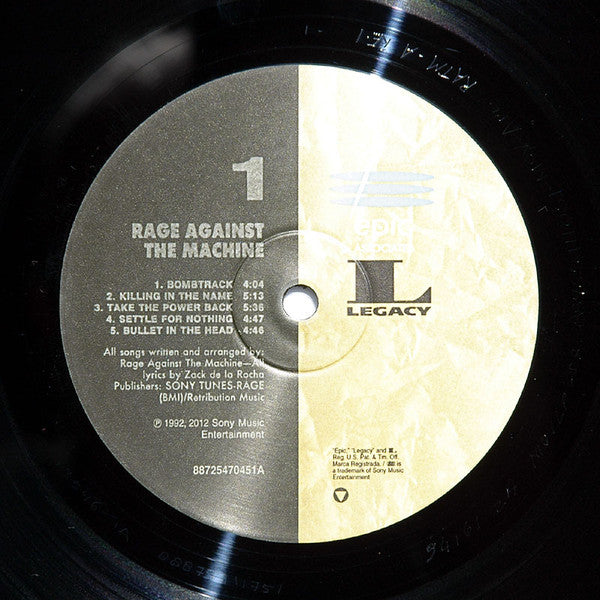 Rage Against The Machine : Rage Against The Machine (LP, Album, RE, RM, 180)