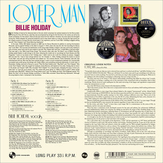 Billie Holiday : Lover Man (LP, Comp, RE)
