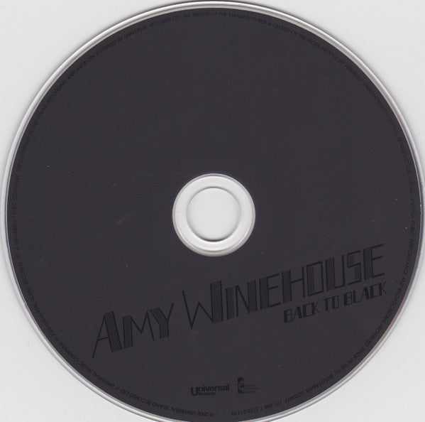 Amy Winehouse : Back To Black (CD, Album, RE)