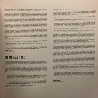 Itzhak Perlman : The Perlman Sound (LP, Album, RE)