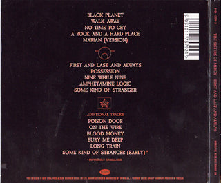 The Sisters Of Mercy : First And Last And Always (CD, Album, RE, RM, Dig)