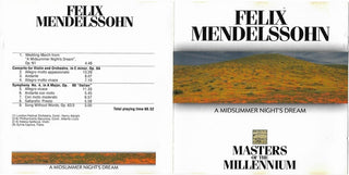 Felix Mendelssohn-Bartholdy : A Midsummer Night's Dream (CD, Comp)