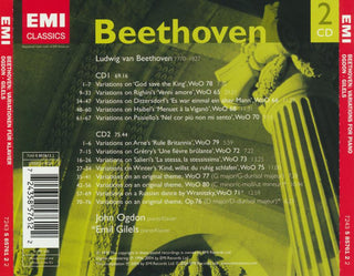 Ludwig van Beethoven – John Ogdon • Emil Gilels : Piano Variations (2xCD, Comp, RE, RM)