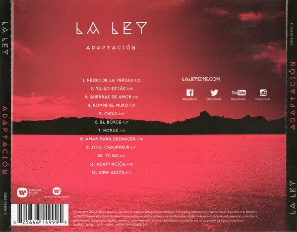 La Ley : Adaptación (CD, Album)