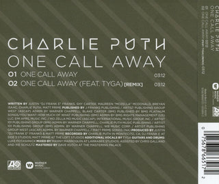 Charlie Puth : One Call Away (CD, Single)
