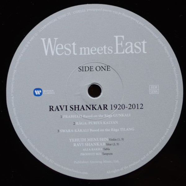 Yehudi Menuhin And Ravi Shankar : West Meets East (LP, Album, RE)