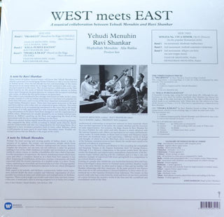 Yehudi Menuhin And Ravi Shankar : West Meets East (LP, Album, RE)