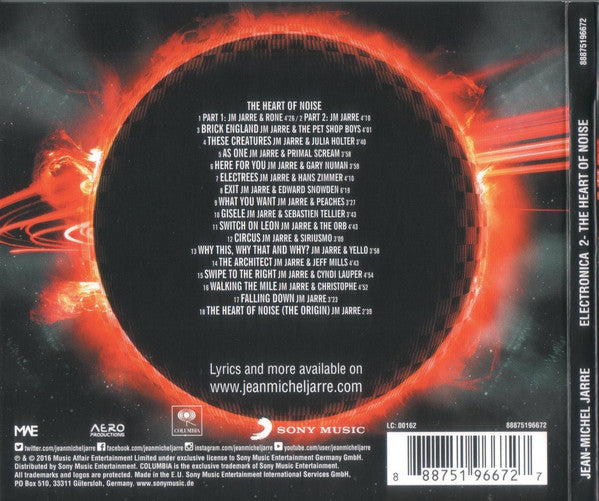 Jean-Michel Jarre : Electronica 2 - The Heart Of Noise (CD, Album, Dig)