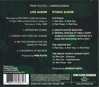 Pink Floyd : Ummagumma (2xCD, Album, RE, RM)