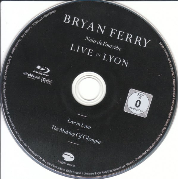 Bryan Ferry : Live In Lyon (Nuits De Fourvière) (Blu-ray, Multichannel)