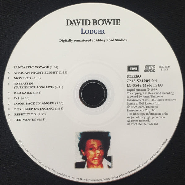 David Bowie : Lodger (CD, Album, Enh, RE, RM)