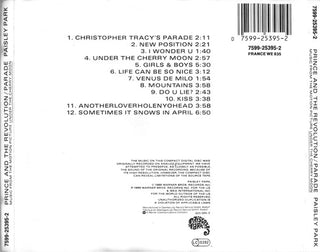 Prince And The Revolution : Parade (Music From The Motion Picture Under The Cherry Moon) (CD, Album, M/Print, RE, RP, WME)