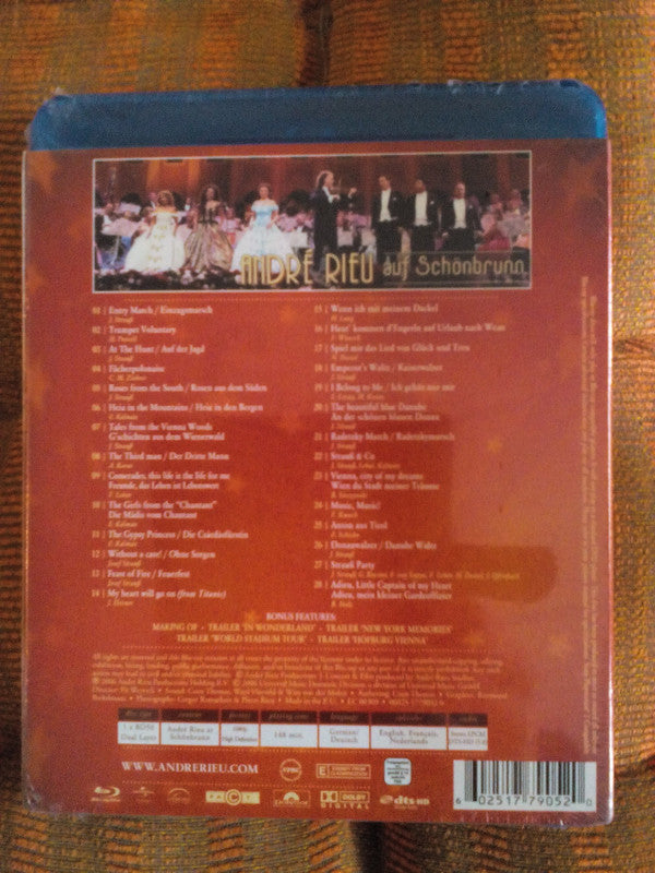 André Rieu & Johann Strauss Orchestra* With The Platin Tenors : At Schönbrunn, Vienna (Blu-ray)