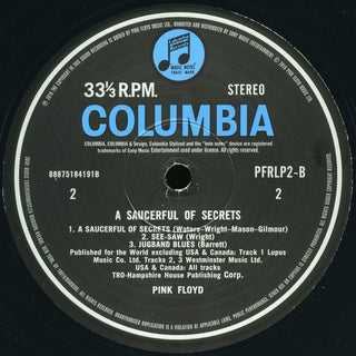 Pink Floyd : A Saucerful Of Secrets (LP, Album, RE, RM, 180)