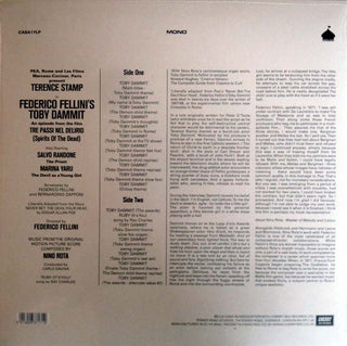 Nino Rota : Toby Dammit (Original Film Soundtrack) (LP, Album, Mono)